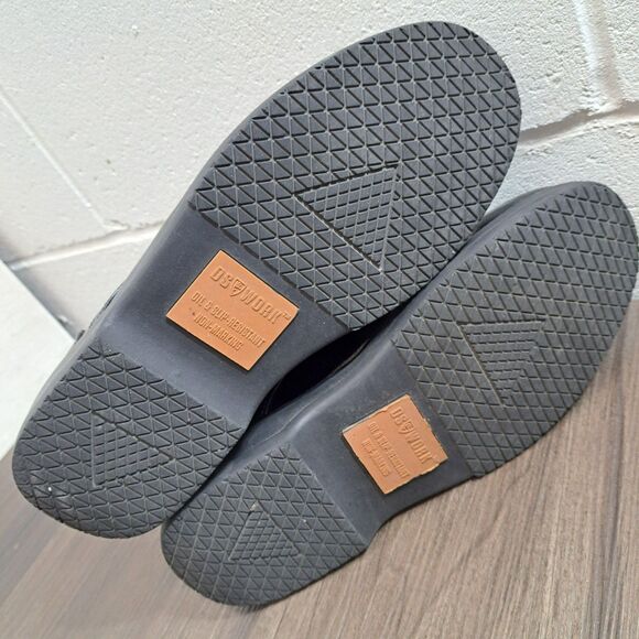 DS SLIP & OIL RESISTANT NON MARK BLACK MEMORY FOAM CASUAL SHOES MENS SIZE 10.5M - Picture 7 of 9